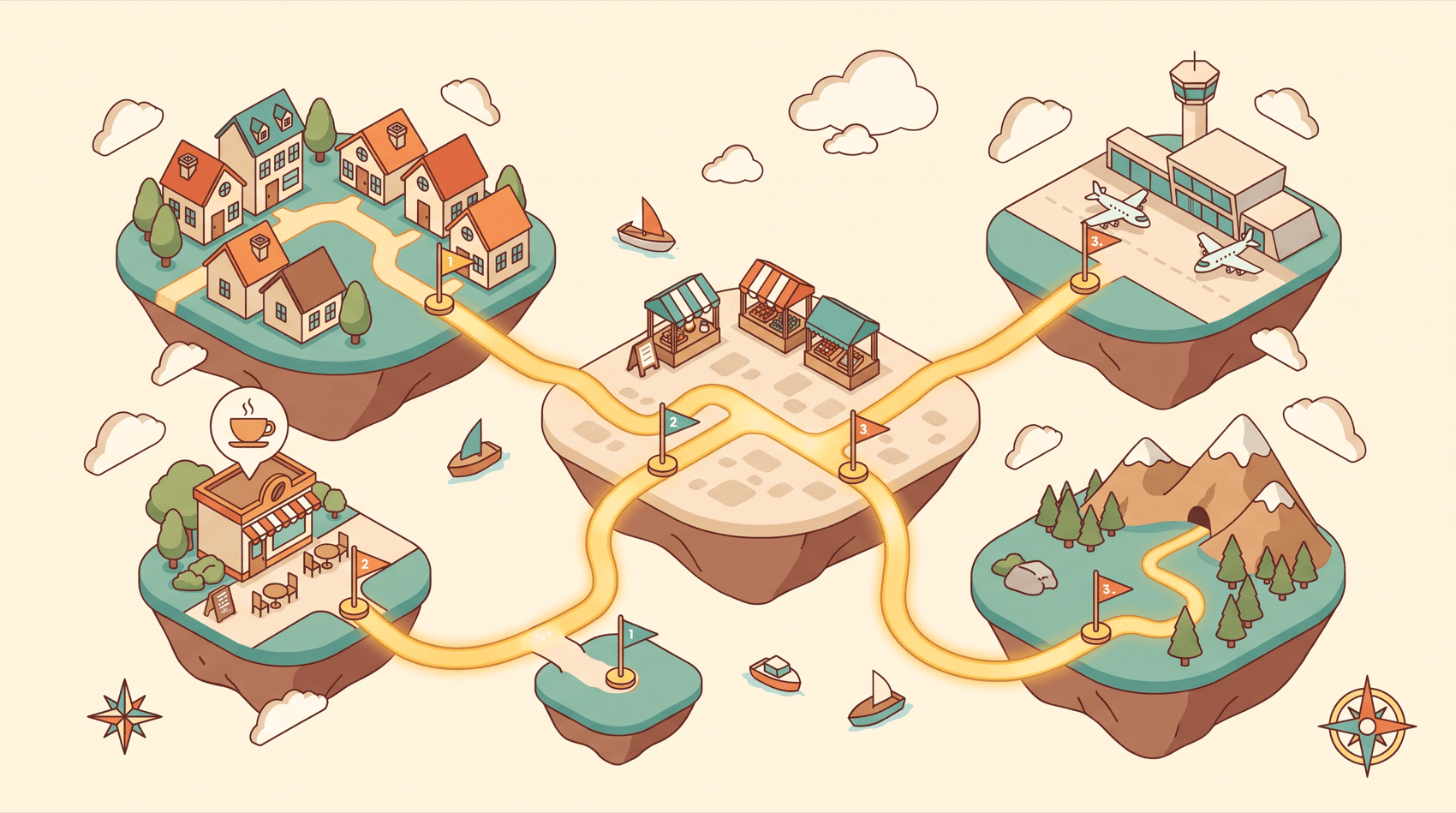 Arrival region map